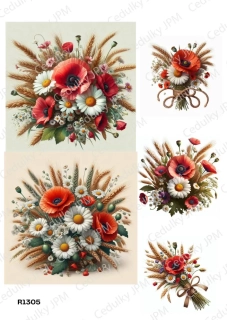 Rýžový a Soft  papír  A4 pro decoupage- R01305
