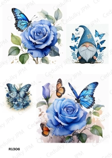 Rýžový a Soft  papír  A4 pro decoupage- R01306