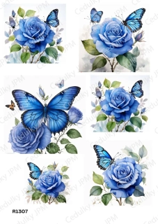 Rýžový a Soft  papír  A4 pro decoupage- R01307