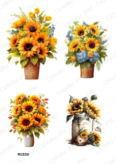Rýžový a Soft  papír  A4 pro decoupage- R01336
