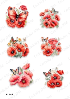 Rýžový a Soft  papír  A4 pro decoupage- R01342
