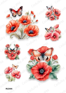 Rýžový a Soft  papír  A4 pro decoupage- R01344