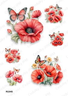 Rýžový a Soft  papír  A4 pro decoupage- R01345