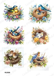 Rýžový a Soft papír A4 pro decoupage- R01358