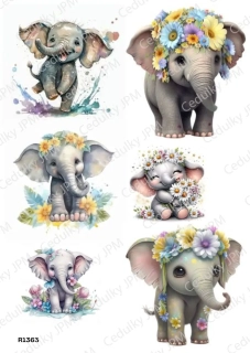Rýžový a Soft  papír  A4 pro decoupage- R01363