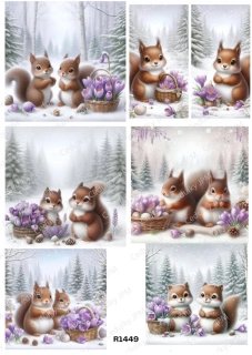 Rýžový a Soft  papír  A4 pro decoupage- R01449