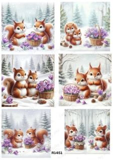 Rýžový a Soft  papír  A4 pro decoupage- R01451