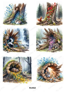 Rýžový a Soft  papír  A4 pro decoupage- R01452