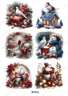Rýžový a Soft  papír  A4 pro decoupage- R01511