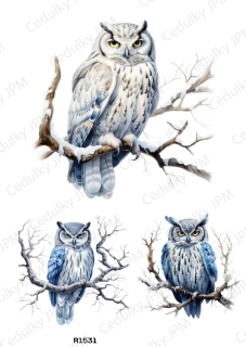 Rýžový a Soft papír A4 pro decoupage- R01531