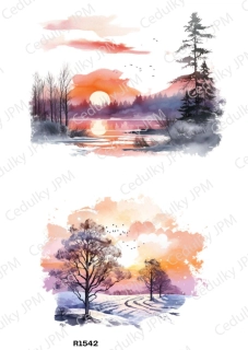 Rýžový a Soft  papír  A4 pro decoupage- R01542