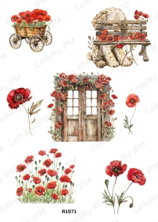 Rýžový a Soft  papír  A4 pro decoupage- R01571