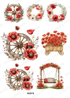 Rýžový a Soft  papír  A4 pro decoupage- R01573