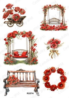 Rýžový a Soft  papír  A4 pro decoupage- R01574