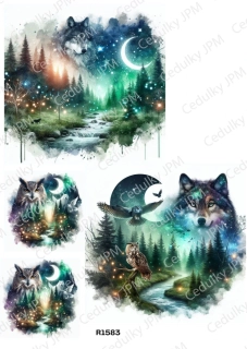 Rýžový a Soft  papír  A4 pro decoupage- R01583