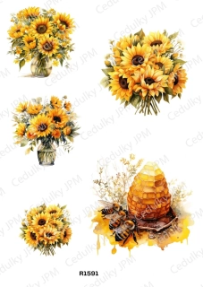 Rýžový a Soft  papír  A4 pro decoupage- R01591
