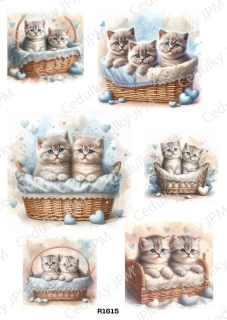 Rýžový a Soft  papír  A4 pro decoupage- R01615