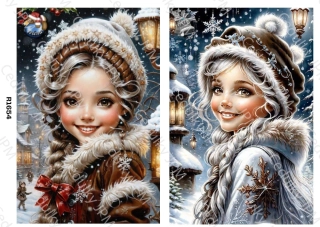 Rýžový a Soft  papír  A4 pro decoupage- R01654