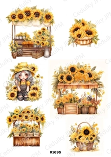 Rýžový a Soft  papír  A4 pro decoupage- R01695