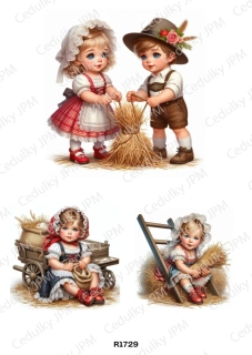 Rýžový a Soft  papír  A4 pro decoupage- R01729