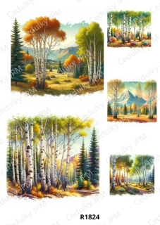 Rýžový a Soft  papír  A4 pro decoupage- R01824