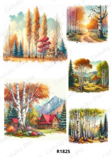 Rýžový a Soft  papír  A4 pro decoupage- R01825