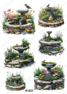 Rýžový a Soft  papír  A4 pro decoupage- R01831