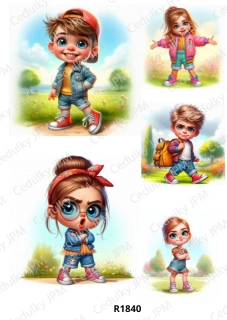 Rýžový a Soft  papír  A4 pro decoupage- R01840