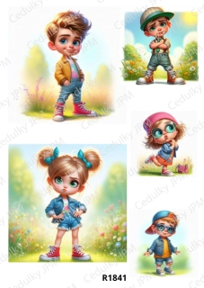 Rýžový a Soft  papír  A4 pro decoupage- R01841