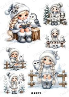 Rýžový a Soft  papír  A4 pro decoupage- R01933