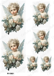 Rýžový a Soft  papír  A4 pro decoupage- R01981