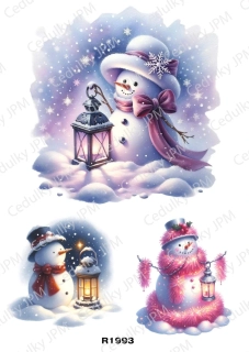Rýžový a Soft  papír  A4 pro decoupage- R01993