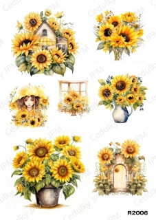 Rýžový a Soft  papír  A4 pro decoupage- R02006
