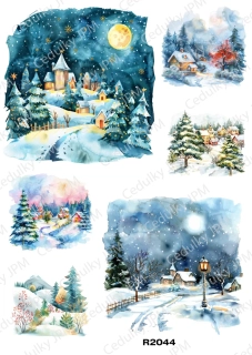 Rýžový a Soft  papír  A4 pro decoupage- R02044