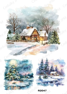 Rýžový a Soft  papír  A4 pro decoupage- R02047