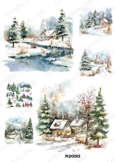 Rýžový a Soft  papír  A4 pro decoupage- R02050