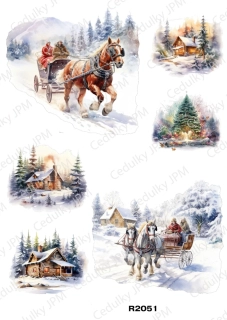 Rýžový a Soft  papír  A4 pro decoupage- R02051
