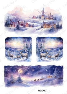 Rýžový a Soft  papír  A4 pro decoupage- R02057
