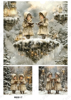 Rýžový a Soft papír A4 pro decoupage- R02217