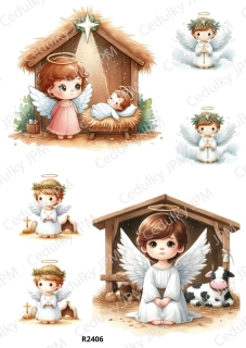 Rýžový a Soft  papír  A4 pro decoupage- R02406
