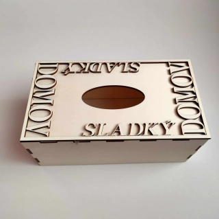 Krabička na kapesníky - Sladký domov