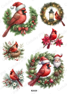 Rýžový a Soft  papír  A4 pro decoupage- R02430