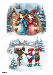 Rýžový a Soft papír A4 pro decoupage- R02474