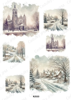 Rýžový a Soft papír A4 pro decoupage- R02533