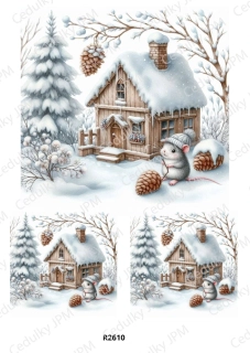 Rýžový a Soft  papír  A4 pro decoupage- R02610