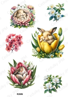 Rýžový a Soft papír A4 pro decoupage- R02686