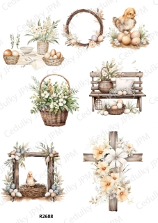 Rýžový a Soft  papír  A4 pro decoupage- R02688