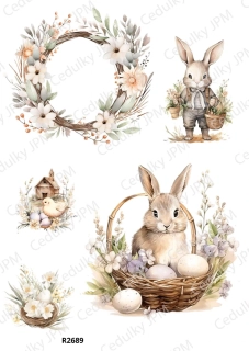 Rýžový a Soft  papír  A4 pro decoupage- R02689