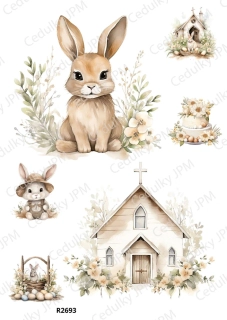 Rýžový a Soft papír A4 pro decoupage- R02693