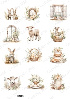 Rýžový a Soft papír A4 pro decoupage- R02705